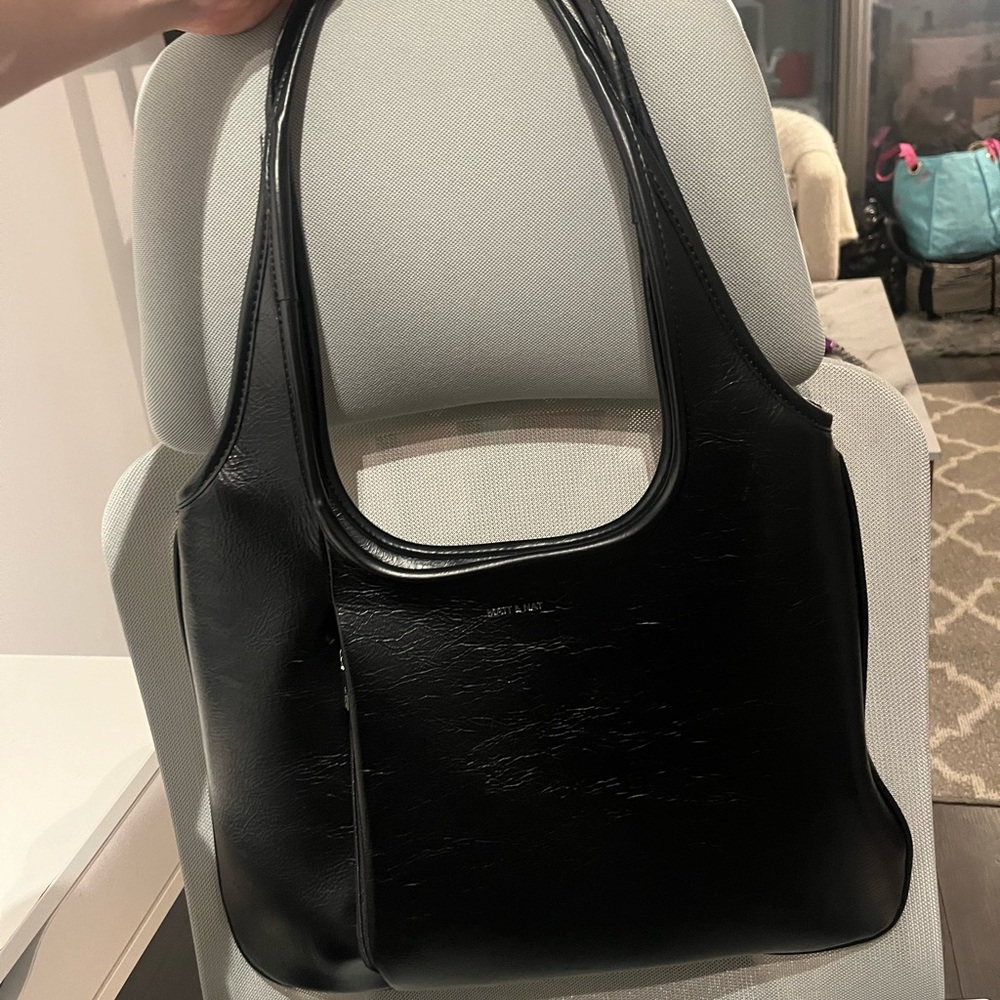 Matt & Nat Porto Black Vegan Hobo Bag